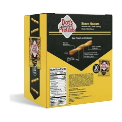 Pretzels<Dots Homestyle Honey Mustard Twist Pretzels, 10 Bags/Box (MP7003)