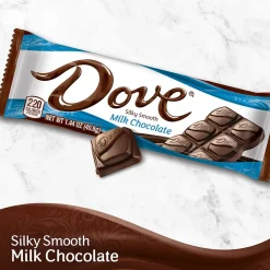 Chocolate<Dove Milk Chocolate Candy Bar, 1.44 oz., 18 (209-00468)