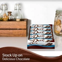 Chocolate<Dove Milk Chocolate Candy Bar, 1.44 oz., 18 (209-00468)