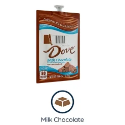 Keurig K-Cups<Dove Silky Smooth Milk Chocolate Hot Cocoa, Flavia Freshpack, 72/Carton (MDRA117)