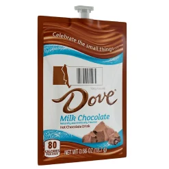 Keurig K-Cups<Dove Silky Smooth Milk Chocolate Hot Cocoa, Flavia Freshpack, 72/Carton (MDRA117)