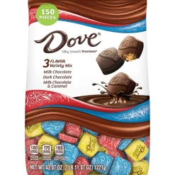 Chocolate<Dove Silky Smooth Promises Assorted Chocolate Pieces, 43.07 oz. (209-00380)