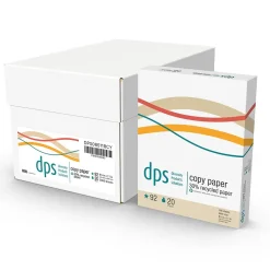 New DPS by Staples 8.5" x 11" Copy Paper, 20 lbs., 92 Brightness, 500 Sheets/Ream (DPS08511RCY-CC) Copy Paper