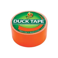 Duck Heavy Duty Duct Tape, 1.88" x 15 Yds., Neon Orange (1265019)* Duct Tape