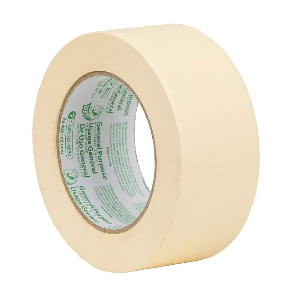 Duck Masking Tape, 1.88" x 60 yds., Beige (394700)* Masking Tape
