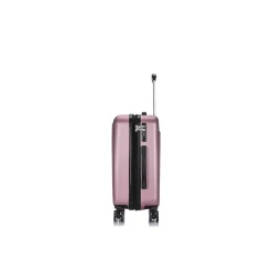 DUKAP Crypto 19.75" Hardside Carry-On Suitcase, 4-Wheeled Spinner, TSA Checkpoint Friendly, Rose Gold (DKCRY00S-ROS)