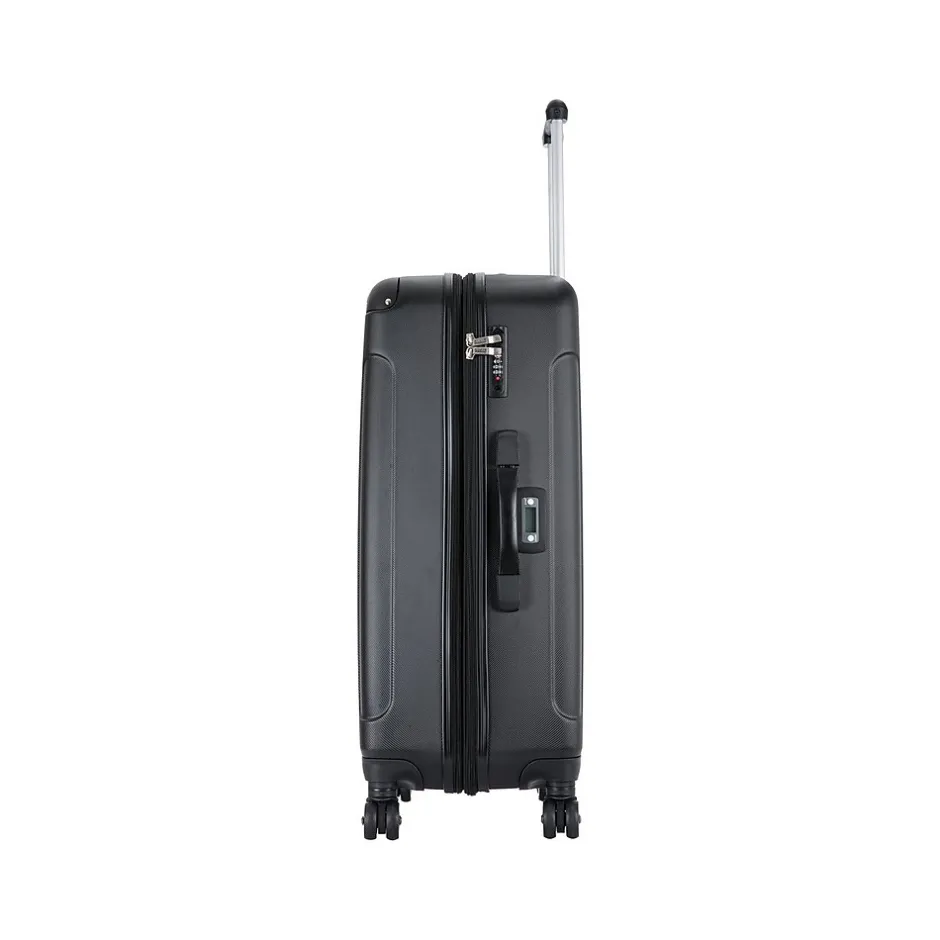 DUKAP Intely 28" Hardside Suitcase, 4-Wheeled Spinner, TSA Checkpoint Friendly, Black (DKINT00M-BLK)