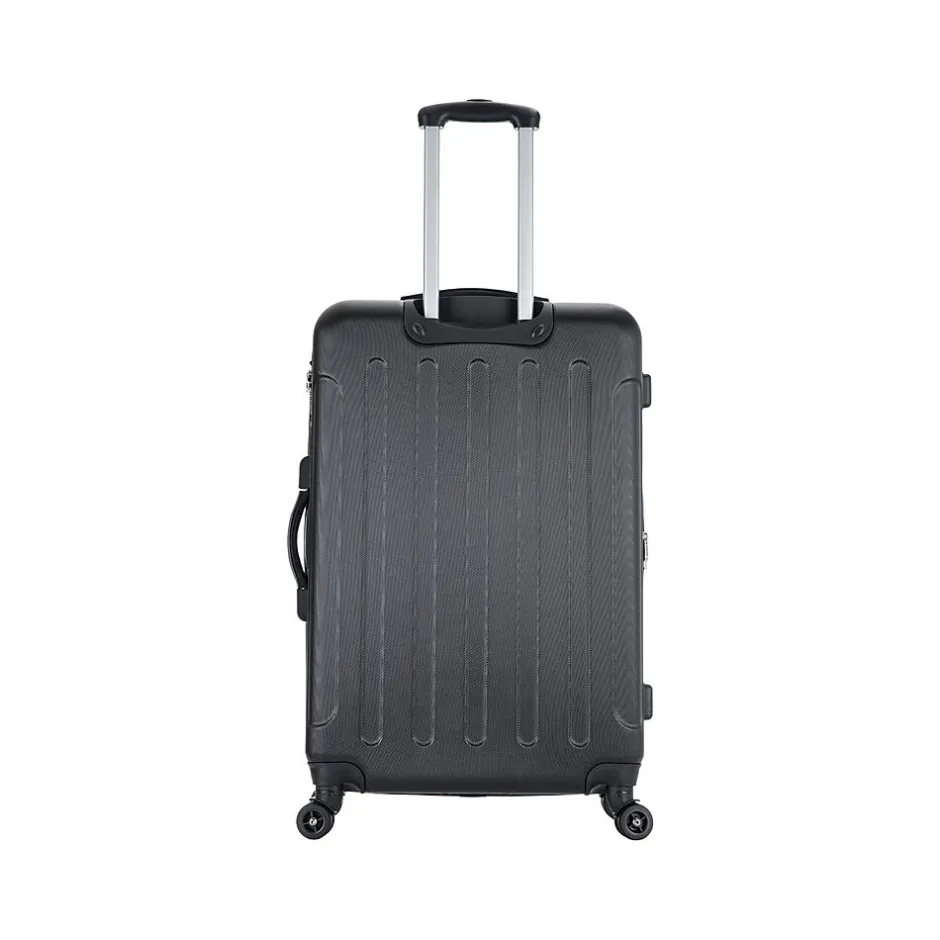 DUKAP Intely 28" Hardside Suitcase, 4-Wheeled Spinner, TSA Checkpoint Friendly, Black (DKINT00M-BLK)