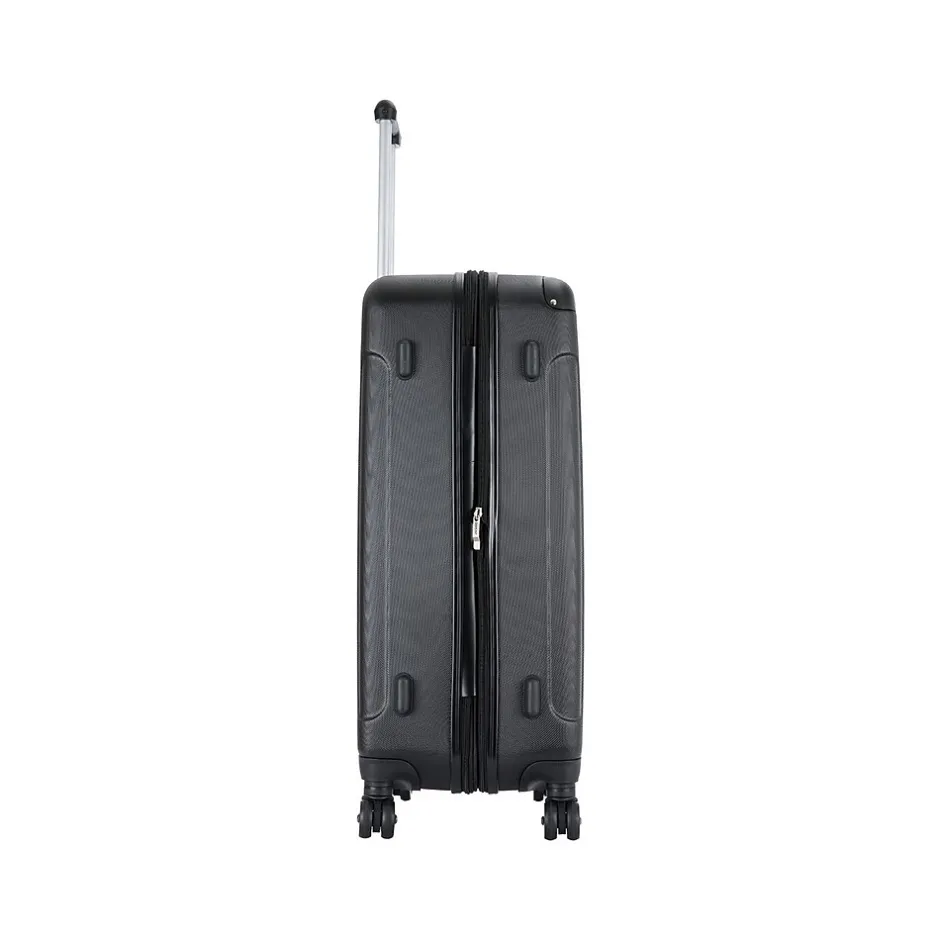 DUKAP Intely 28" Hardside Suitcase, 4-Wheeled Spinner, TSA Checkpoint Friendly, Black (DKINT00M-BLK)