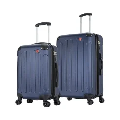 DUKAP Intely 2-Piece Hardside Spinner Luggage Set, TSA Checkpoint Friendly, (DKINT0SM-BLU)