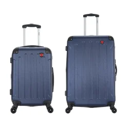 DUKAP Intely 2-Piece Hardside Spinner Luggage Set, TSA Checkpoint Friendly, (DKINT0SM-BLU)