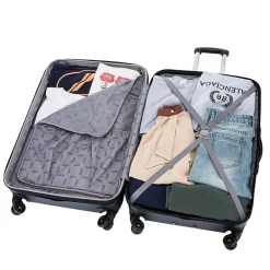 DUKAP Intely 2-Piece Hardside Spinner Luggage Set, TSA Checkpoint Friendly, (DKINT0SM-BLU)