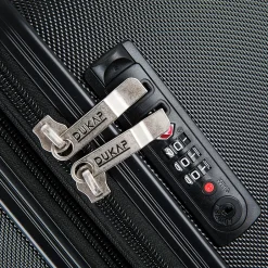 DUKAP Intely 2-Piece Hardside Spinner Luggage Set, TSA Checkpoint Friendly, (DKINT0SM-BLK)