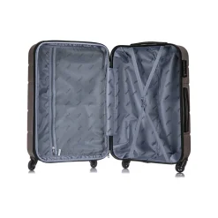 DUKAP Rodez 3-Piece Hardside Spinner Luggage Set, TSA Checkpoint Friendly, (DKRODSML-COA)