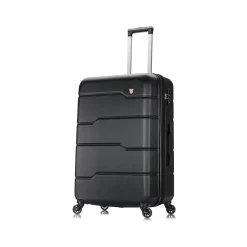DUKAP Rodez 3-Piece Hardside Spinner Luggage Set, TSA Checkpoint Friendly, (DKRODSML-BLK)