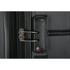 DUKAP Rodez 3-Piece Hardside Spinner Luggage Set, TSA Checkpoint Friendly, (DKRODSML-BLK)