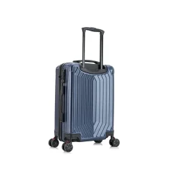 DUKAP Stratos 20" Hardside Carry-On Suitcase, 4-Wheeled Spinner, TSA Checkpoint Friendly, Blue (DKSTR00S-BLU)