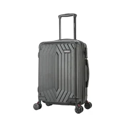 DUKAP Stratos 20" Hardside Carry-On Suitcase, 4-Wheeled Spinner, TSA Checkpoint Friendly, Black (DKSTR00S-BLK)