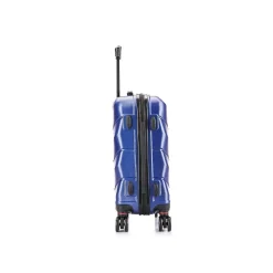 DUKAP Zonix 20" Hardside Carry-On Suitcase, 4-Wheeled Spinner, Blue (DKZON00S-BLU)
