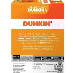 Keurig K-Cups<Dunkin' Caramel Me Crazy Coffee, Keurig K-Cup Pod, Medium Roast, 88/Carton (5000364900CT)