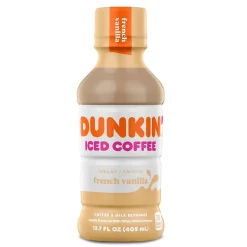 Coffee<Dunkin' Donuts French Vanilla Iced Coffee, 13.7 oz., 12/Carton (04900007296)
