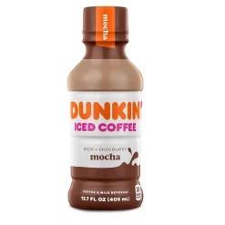 Coffee<Dunkin' Donuts Iced Mocha Coffee, 13.7 oz., 12/Carton (049000072389)