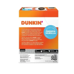 Keurig K-Cups<Dunkin' French Vanilla Coffee Keurig® K-Cup® Pods, Medium Roast, 22/Box (5000363272)