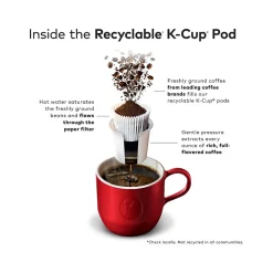 Keurig K-Cups<Dunkin' Milk Chocolate Hot Cocoa, Keurig K-Cup Pod, 22/Box, 4 Boxes/Carton (611247377215CT)