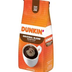 Coffee<Dunkin' Original Blend Ground Coffee, Medium Roast, 12 oz. (SMU00046)