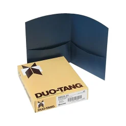 Duo-Tang Contour 2-Pocket Portfolio Folder, Dark Blue, 25/Box (5062523) Best