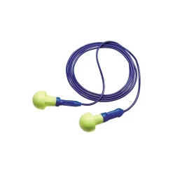 Ear Protection<E-A-R ® Push-Ins™ EARform™ Yellow Foam Corded Earplug, 28 dB, 100 Pairs/Box