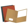 Esselte Earthwise by Oxford 2-Pocket Presentation Folders, Assorted Colors, 25/Box (OXF 78513)