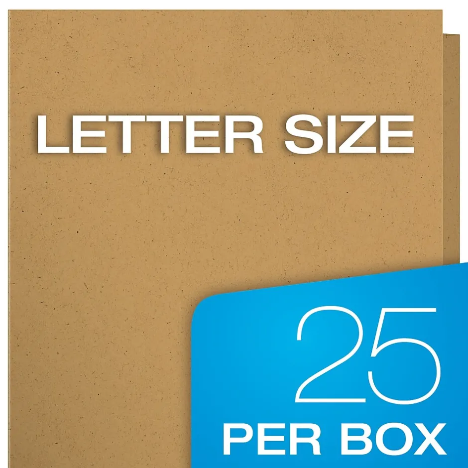 Esselte Earthwise by Oxford 2-Pocket Presentation Folders, Assorted Colors, 25/Box (OXF 78513)