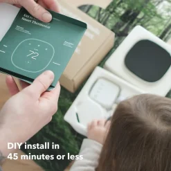 Smart Thermostats<ecobee Enhanced Smart Programmable Touch-Screen Wi-Fi Thermostat (EB-STATE6L-01)