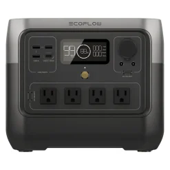 Battery Backup<Ecoflow RIVER 2 Pro 4-Outlet Portable Power Station, Black (ZMR620-B-US)
