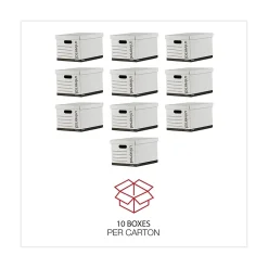 Universal Economy Boxes, 12 x 15 x 9 7/8, White, 10/Carton Sale