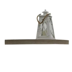 Discount MDF Mounted Corner Shelf, 14", Driftwood (9602054E) Shelving