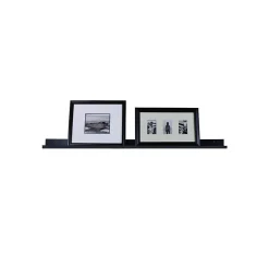 Online MDF Mounted Picture Ledge Shelf, 35.4", Black (9084680) Shelving