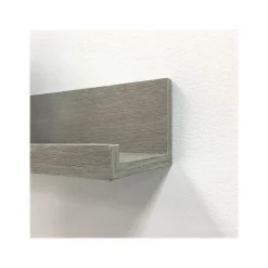 Online MDF Wall Mounted Shelf, 72", Gray (9602066E) Shelving