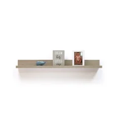 Clearance Mixed Materials Mounted Wall Shelf, 35.4", Driftwood (9602032E) Shelving