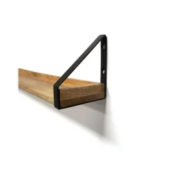 Outlet Shelving Wood Mounted Ledge, 60", Walnut (9602113E) Shelving