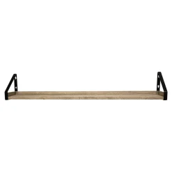 New Shelving Wood Mounted Ledge, 36", Driftwood (9602092E) Shelving