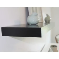 Online Square Edge Single Wall Shelf, 36"W, Black ( 0191402) Shelving