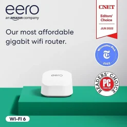 Eero AX1000 Dual Band MU-MIMO WiFi 6 Router, White (B08ZK39NSL)* Wi-Fi Routers