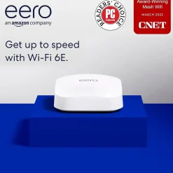Eero AX2300 Tri Band MU-MIMO WiFi 6E Gaming Router, White (B091G65HH6)* Wi-Fi Routers