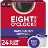Keurig K-Cups<Eight O'Clock Dark Italian Espresso Keurig® K-Cup® Pods, Dark Roast, 24/Box (6408)