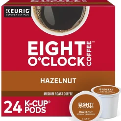 Keurig K-Cups<Eight O'Clock Hazelnut Coffee Keurig® K-Cup® Pods, Medium Roast, 24/Box (6406)