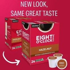 Keurig K-Cups<Eight O'Clock Hazelnut Coffee Keurig® K-Cup® Pods, Medium Roast, 24/Box (6406)