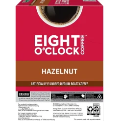 Keurig K-Cups<Eight O'Clock Hazelnut Coffee Keurig® K-Cup® Pods, Medium Roast, 24/Box (6406)