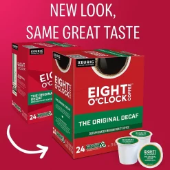 Keurig K-Cups<Eight O'Clock Original Blend Decaf Coffee, Medium Roast, Keurig® K-Cup® Pods, 24/Box (06425)